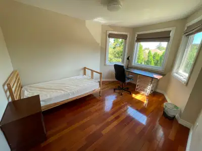 One bright bedroom with a shared washroom. kitchen fully equipped with the appliances. minutes walk...