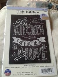 This Kitchen counted cross stitch kit