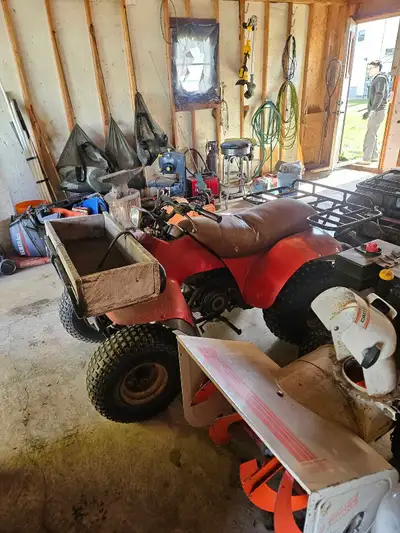 1985 Suzuki lt 125 for sale. 5 speeds and reverse. Runs decent. Have ownership.