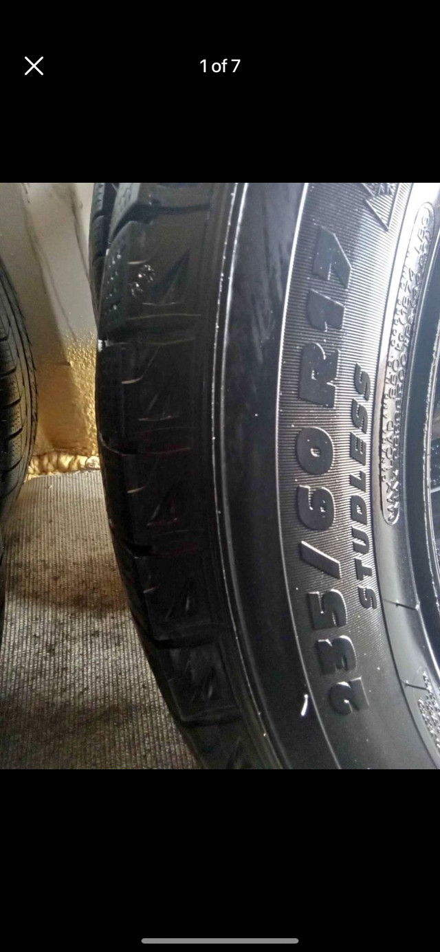 Set of 4 MICHELIN winter tires with rims (235 60 17) pattern (5× in Tires & Rims in Oakville / Halton Region