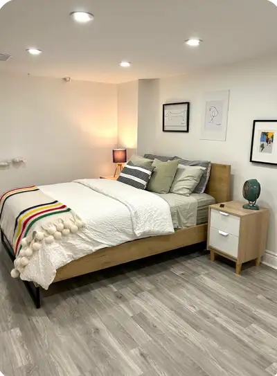 Basement apartment fully furnished and fully equipped with anything one may need for day to day livi...
