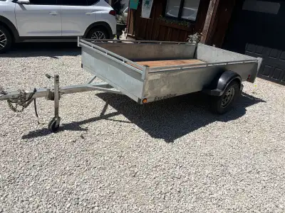 5x10 Excalibur trailer Full galvanized metal 3500LBS axle Tires and bearings like new Galvanized rim...