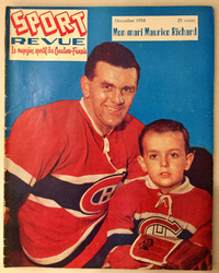 Magazine "Sport-Revue" / Decembre 1958/ Maurice Richard