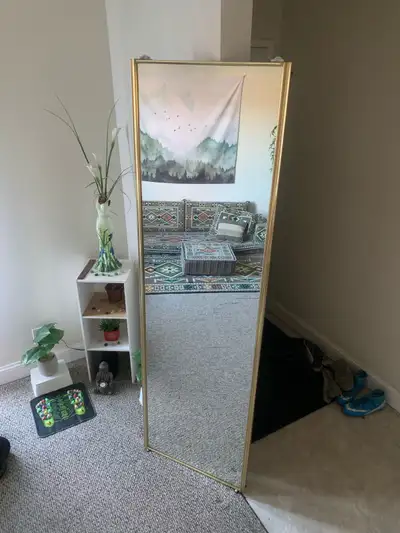 Large Mirror - Full Length Standing Mirror with Gold Frame, View more
