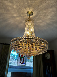 Huge Shonbek Crystal Chandelier