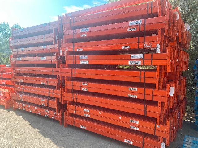 Used 8’ long x 4” beams - pallet racking - RediRack in Industrial Shelving & Racking in Mississauga / Peel Region - Image 2