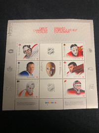 Great Canadiens Goalies on Postage Stamps