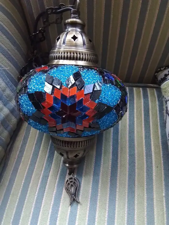 Mosaic Turkish Hanging Lamp in Indoor Lighting & Fans in City of Toronto - Image 4