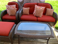 Outdoor rattan lawn furniture 