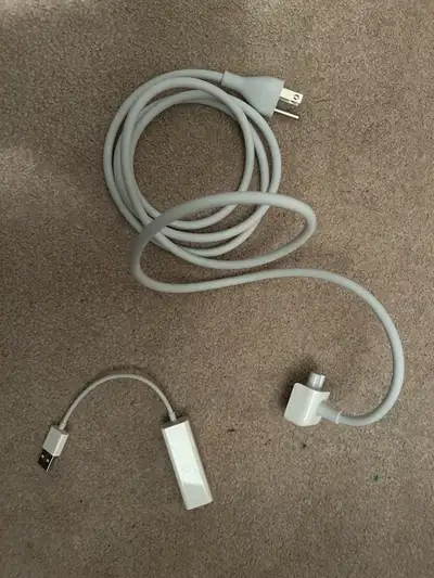 FREE - Old MAC power cable & CAT 5 to USB, View more