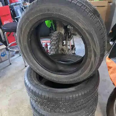 Set of 4 asking $200 obo Even wear 7/32nds tread depth remaining