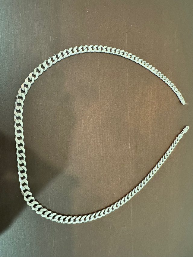 925 silver curb chain 22” 7mm  in Jewellery & Watches in Markham / York Region - Image 2