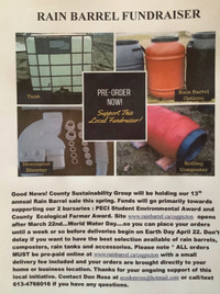Rain Barrel Fundraiser for County Sustainability Group