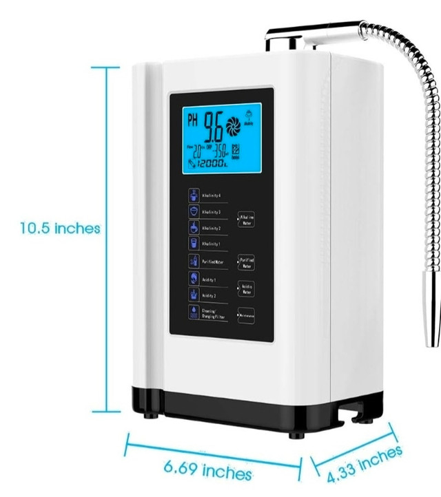 Loniseur d'eau alcaline, pH 3,5-10,5, système de filtration  dans Santé et besoins spéciaux  à Laval/Rive Nord - Image 3