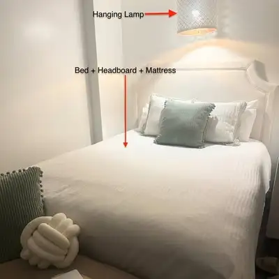 Bed with Headboard and Mattress, View more