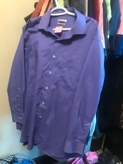 Van Heusen Purple Dress Shirt, View more