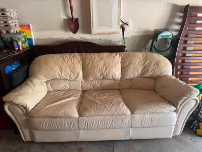 SOFT LEATHER 3-SEAT COUCH, View more