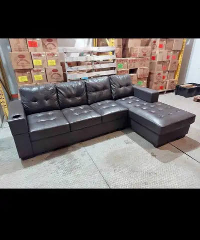 Modern day 4 seater leather sofa available, View more
