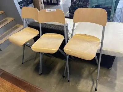 3 FOLDING BAR CHAIRS BY IKEA, View more