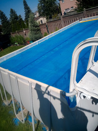 Coleman® Rectangular Steel Frame Swimming Pool with Ladder