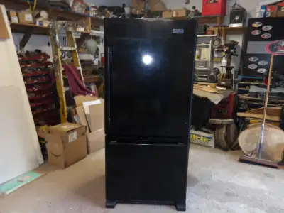 MAYTAG 19  CU FT--BLACK-WARRANTY, View more