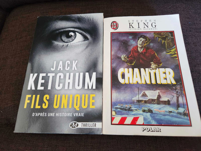 Livres Horreur Suspense Stephen King Jack Ketchum dans Ouvrages de fiction  à Thetford Mines