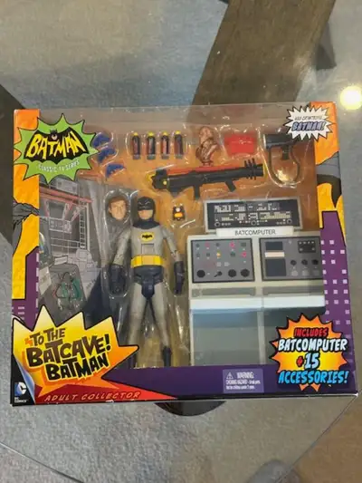 BATMAN BATCAVE Classic TV Show with BATCOMPUTER & 15 Accessories, View more