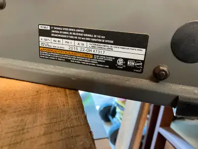 Porter cable 6” variable speed bench jointer, View more