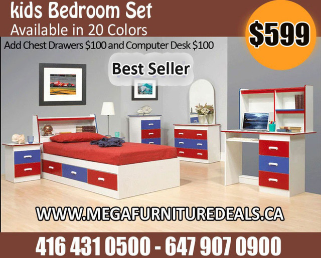 Bunk Bed - Bedroom Set - Kids Bedroom Set - Queen Bedroom Set in Beds & Mattresses in City of Toronto
