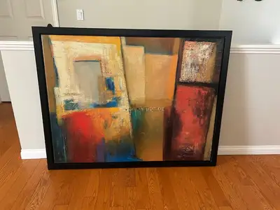 Ikea Hallaryd Print. Measures 50" x 39" In good condition.