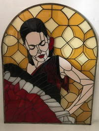 2 Stained Glass -  Danseuses Flamenco Espagnoles. Collectionneur