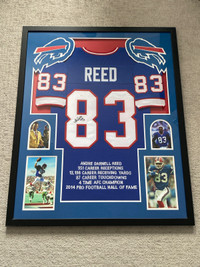 Andre Reed Signed Framed Jersey 