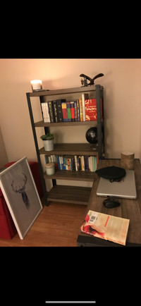 Bookshelves & Matching Desk