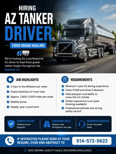 Tanker Truck Driver , View more