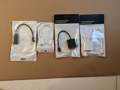 Mini Displayport To HDMI & VGA  Adapte, New,  Black & Whiter, View more