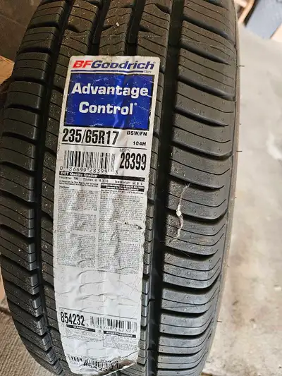 New BF Goodrich all season tires for sale, tags still on them 235 65 17 Bought them in december howe...