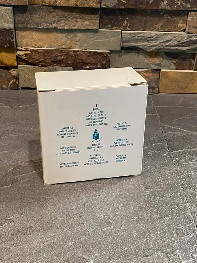 Partylite ~ 7/8” Delphi Pair ~ Taper candle holders ~ Brand new in Home Décor & Accents in Red Deer - Image 7