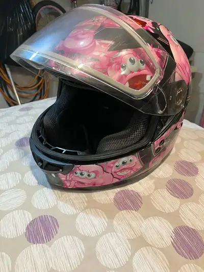 Girls atv helmet size youth large ex condition