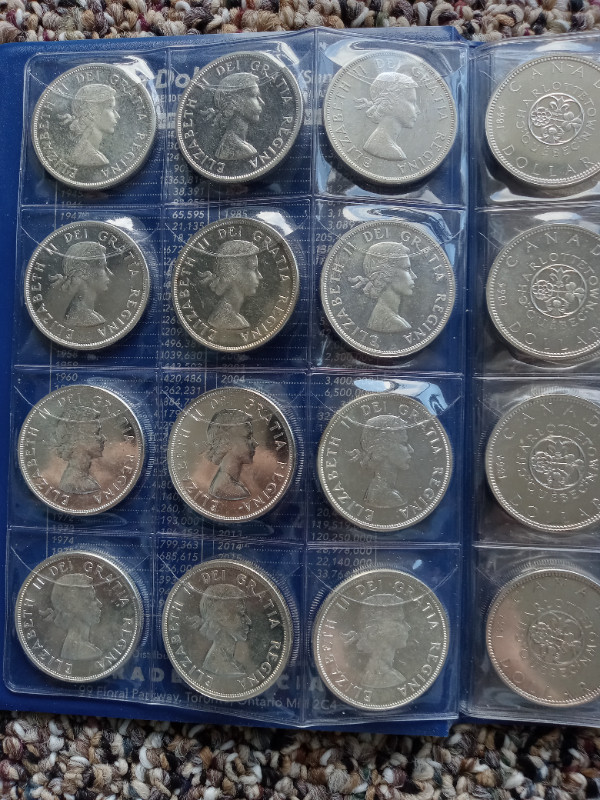 48 PROOF-LIKE CANADIAN SILVER DOLLARS IN BOOK in Arts & Collectibles in Trenton - Image 2