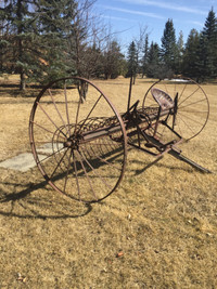 Antique hay rake