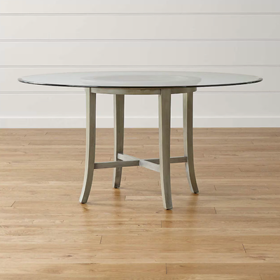 Crate and Barrel 60" Halo Dining Table Glass Top ONLY, View more