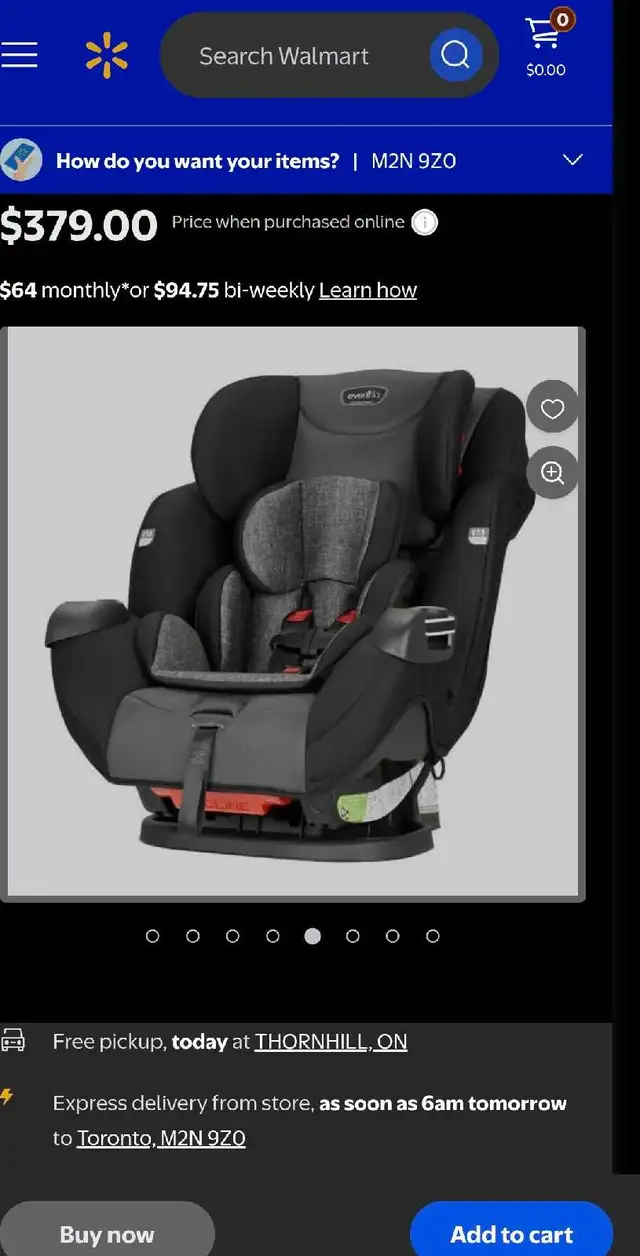 Evenflo Car Seat in Strollers, Carriers & Car Seats in City of Toronto - Image 3