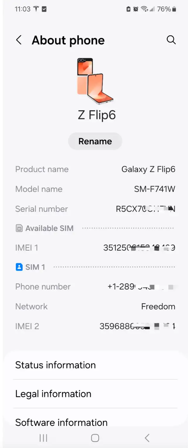 Perfect condition, Galaxy Z Flip 6, 256GB/12GB for sale63735875961859122