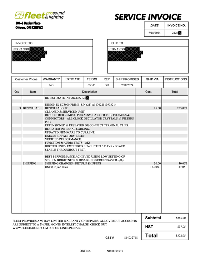 Denon CDJ SC5000 Prime (Good Condition but Faulty Unit) in Other in City of Toronto - Image 11