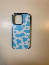 Blue Cow Print IPhone 13 pro case