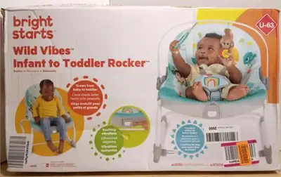 Bright Starts Wild Vibes Infant to Toddler Rocker, View more