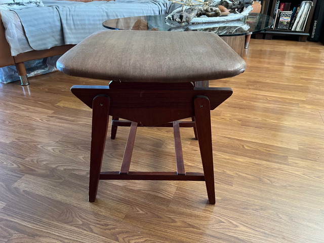 Vintage Mid Century Modern Wooden Stool in Other in Edmonton