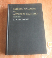 Mathématique: Modern Calculus with Analytic Geometry vol. - 1968