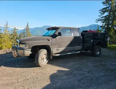 2001 ram 2500 cummins service body. Runs great . Would trade for boat. Work done exhaust from turbo...