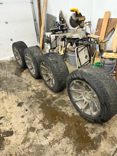 These are some all season tires, they came off of a 2020 f150 The rims are far from perfect but they...